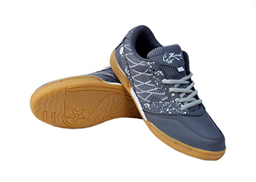 ZIGARO Grey Z501 Badminton Non Marking Shoe (7)