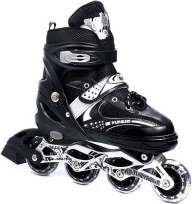Neel Inline Skates Size Adjustable All in-line Skates in-line Skates - Size 7-9 UK in-line Skates - Size 7-9 UK (Black)