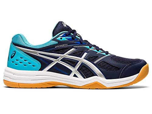 ASICS Men's Upcourt Peacoat/Pure Silver Leather Indoor Court