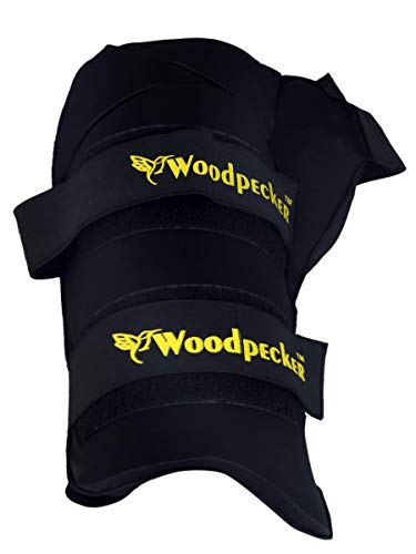 Woodpecker Left Hand Thigh Guard for Cricket,Thigh pad (Black, Small)