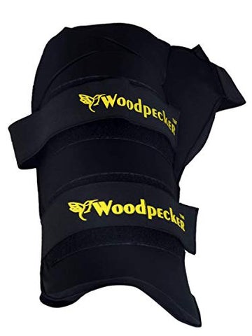 Image of Woodpecker Left Hand Thigh Guard for Cricket,Thigh pad (Black, Small)