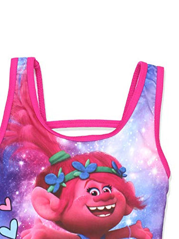 Image of Trolls Girls Swimwear Swimsuit (6X, Pink/Multi)