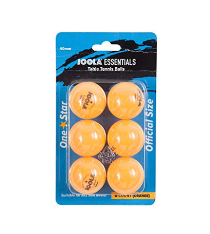 Image of JOOLA Essentials 40mm Orange Table Tennis Balls, 6CT