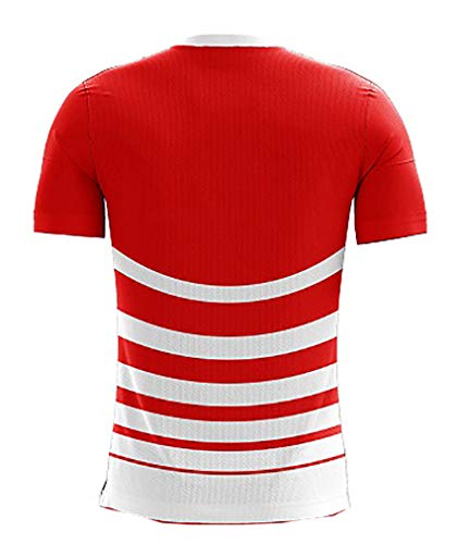 Triumph Men's Football Jersey for Men & Boys Football Clothing Sportswear White Size L