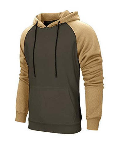 Image of Mens Sweatsuits 2 Piece Tracksuit Sport Wear Outfits Set Athletic Jogging Suit, Hoodie Sweatshirt +Jogger Sweatpants Green