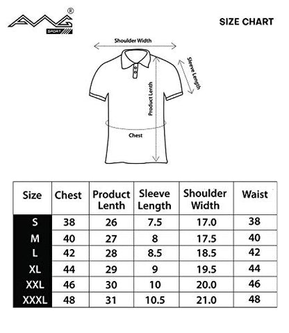 Image of AWG ALL WEATHER GEAR Men's Cotton Regular Fit Solid Polo Neck T-Shirt (Charcoal, 2XL)