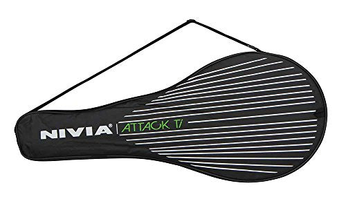 Nivia Alloy Steel Attack-Ti Tennis Racquet (Green/Black)