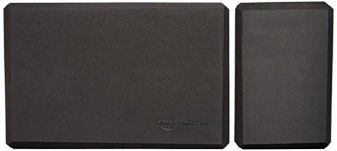 Image of AmazonBasics Foam Yoga Blocks - 4 x 9 x 6 Inches, Set of 2, Black