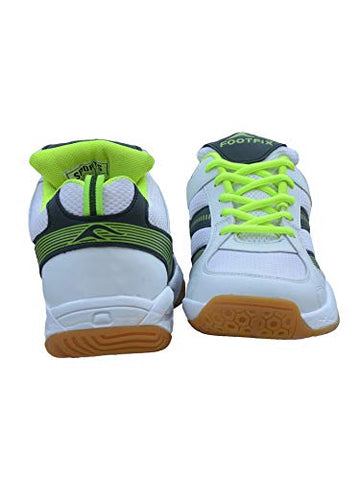 Image of Unisex-Adult's White Badminton Shoes -11