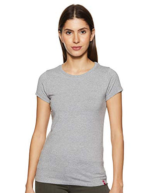 ONN Women Pack of 1 Grey Melange T-Shirt -M (ONN_OA742_GM_1PC)