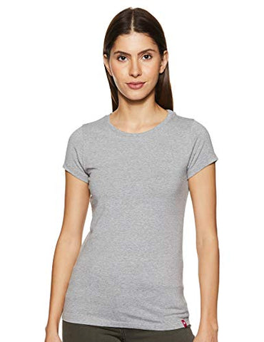 Image of ONN Women Pack of 1 Grey Melange T-Shirt -M (ONN_OA742_GM_1PC)