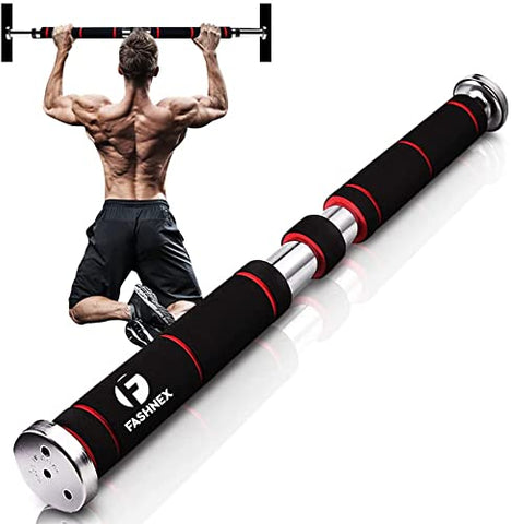Image of Fashnex Pull up Bar, Chin up Bar Door Way Door Mounts for Home, Gym, Fitness, Exercise for Men and Women (Black)