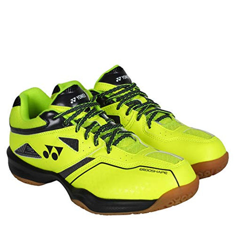 Image of YONEX SHB 36EX Men's Microfiber Non Marking Power Cushion Badminton Shoes, (Bright Yellow, 9 UK)