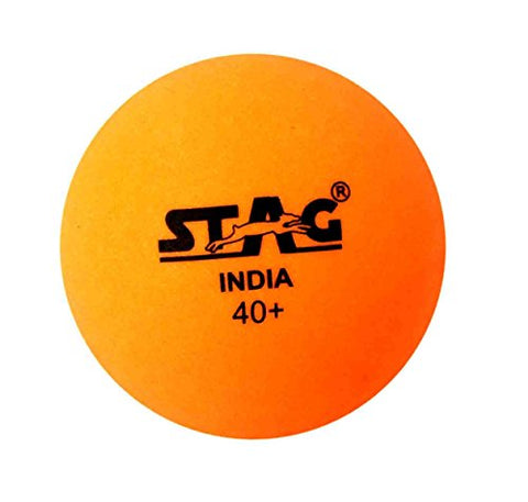 Image of STAG Seam Plastic Table Tennis Ball (40mm, Orange) - Pack of 12