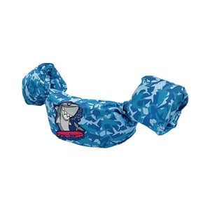 Silfrae Swim Vests Swim Floatation Vest Learn-to-Swim Device Weighing from 30 to 50 lbs (Camo Shark)