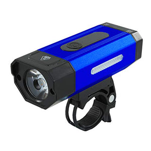 SHIVEXIM Waterproof Rechargeable USB Charging Cycle Front LED Light Headlight (Blue)