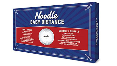 Image of TaylorMade Noodle Easy Distance Golf Balls - White (Pack of 15 Balls)