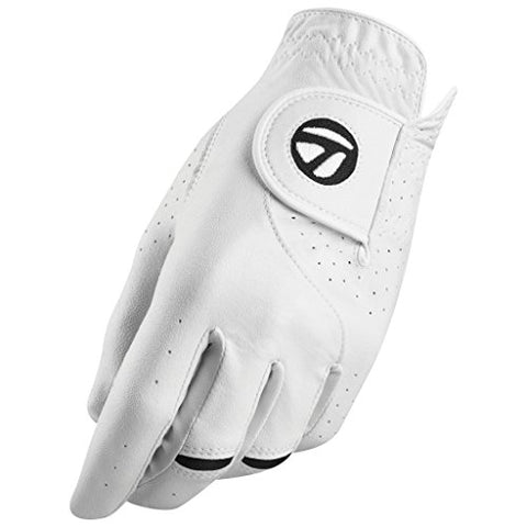 Image of TaylorMade Stratus Tech Cadet Glove 2-Pack (White, X-Large), White(X-Large, Worn on Left Hand)