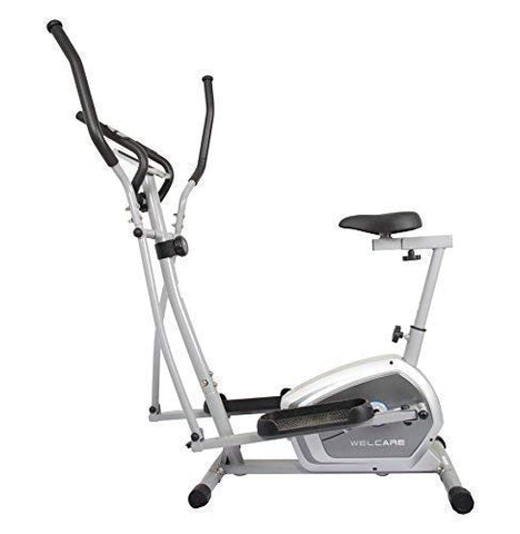 Image of Welcare Elliptical Cross Trainer WC6044 with Adjustable seat, Hand Pulse Sensor, LCD Monitor, Adjustable Resistance for Home Use (DIY Installation with Video Call Assistance)