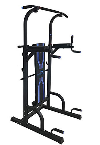 Image of Dolphy Steel Free Standing Pull up Bar, Parallel Bar, Dips Station and Push up Bar- Power Tower
