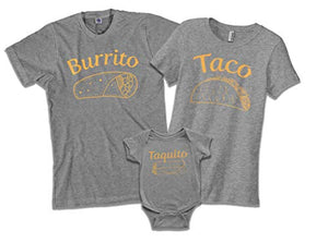 Threadrock Taco | Mom Mother Women's Fitted T-Shirt | Medium, Sport Gray