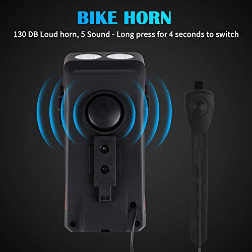 Lista Bicycle Horn Lamp Bike Headlight Phone Holder Bicycle