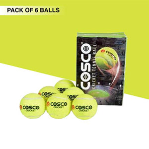 Cosco Light Cricket Tennis Ball (Pack of 6)