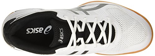 ASICS Men Gel-Rocket 8 White Badminton Shoes-6 UK/India (40 EU)(7 US) (B706Y-0190)