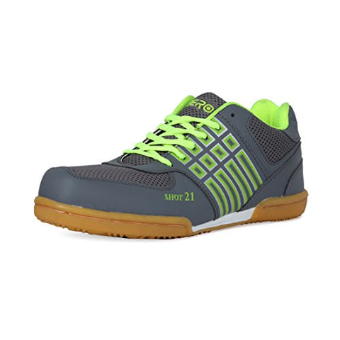 Image of Feroc Men's PU Green Non Marking Badminton Shoes (9)