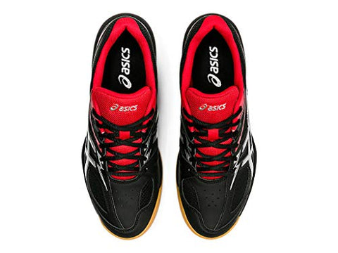 Image of ASICS Unisex-Adult Break 2 Black/Classic Red Indoor Court Shoes-6 UK (40 EU) (7 US) (1073A013)