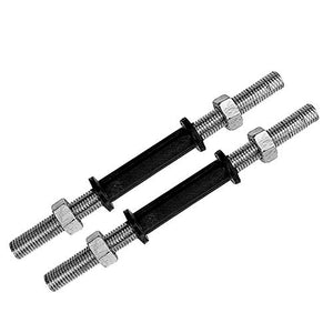 Gym Insane Dumbbell Rod bar 14 Inches with 4 Iron Bolt Nuts Weight Lifting Strength Training & Exercise Fitness, Gym Equipment for Home Gym Workout