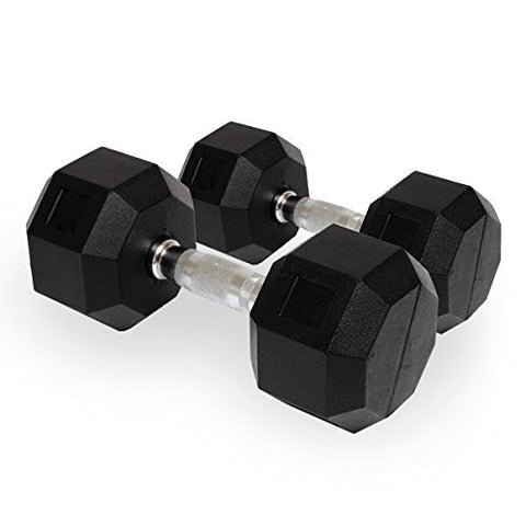 Image of Toodlee Rubber Coated Professional Hex Dumbbell (7.5 Kg Pair of 2)