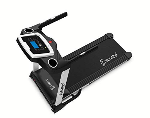 Cockatoo CTM14A 2.5HP (5HP Peak) DC Motorized Treadmill for Home with Auto Incline, Max Speed 16Km/Hr, Max User Weight 110 Kg(Free Installation Assistance)