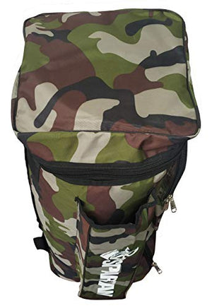 Spartan Ms Dhoni Cricket Kit Camouflage Backpack- White Print