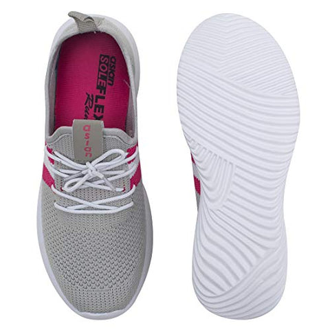 Image of ASIAN Women's (Angel_04) Running Shoes for Women I Sport Shoes for Girl with Eva Sole for Extra Jump I Casual Sneaker Shoes for Women's Grey