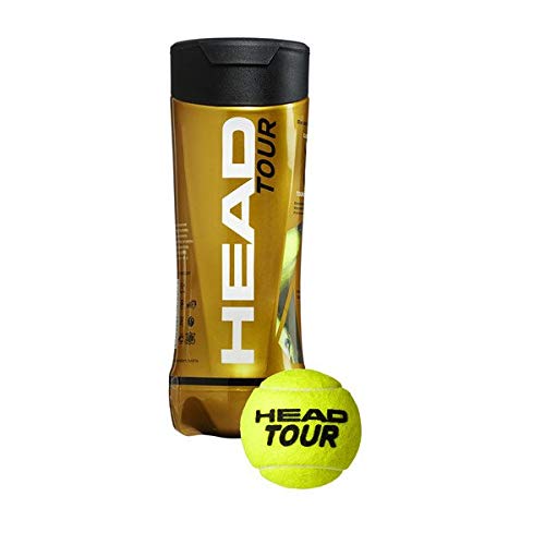 HEAD Tour Tournament Grade Tennis Ball- Yellow (3 Ball/Can)