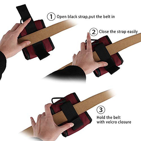 Image of Big Teeth Golf Rangefinder Case Magnetic Closure Carry Case USA Flag for Tectectec Callaway and Most of Brands (Red)