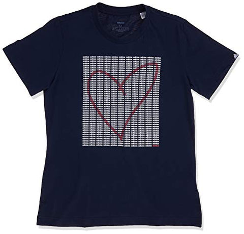 Image of adidas womens Adi Heart Graphic Tee Ink XX-Small