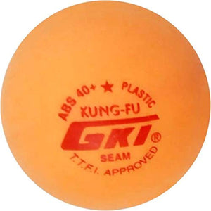 GKI KUNG FU Plastic Table Tennis Ball, (Yellow)