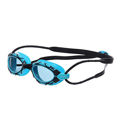 Image of TYR Blend Nest Pro Swimming Goggles (Black-Blue)