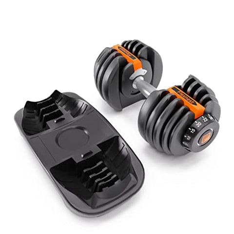 Image of Flexnest Adjustable Iron Dumbbells Set, Designed-in-Germany, Easy Weight Adjustment (2.5Kg-24Kg), Home Workout, Gym Exercise Set For Men & Women, 24Kg, Set of 2 (Black)