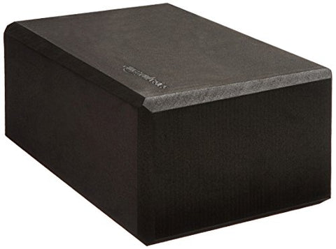 Image of AmazonBasics Foam Yoga Blocks - 4 x 9 x 6 Inches, Set of 2, Black