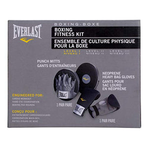 Everlast Boxing Fitness Kit, Black/Grey