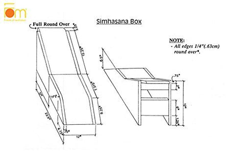 Image of Friends Of Meditation Iyengar Yoga Heart Bench