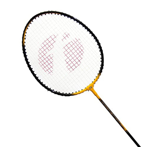 Image of Feroc Organic Light Badminton Racquet Aluminum Set of 2 with 3 Pieces Feather shuttles with Full Cover, Multicolour