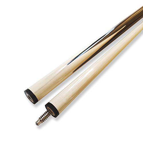 ISPIRITO Pool Cues 2-Piece 58 Inch House Bar Billiard Cue Sticks 13mm Glue-on Tips Hardwood Wooden Cues Set of 4