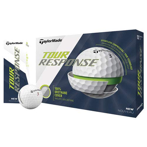 Image of TaylorMade Tour Response Golf Ball, White, Dozen