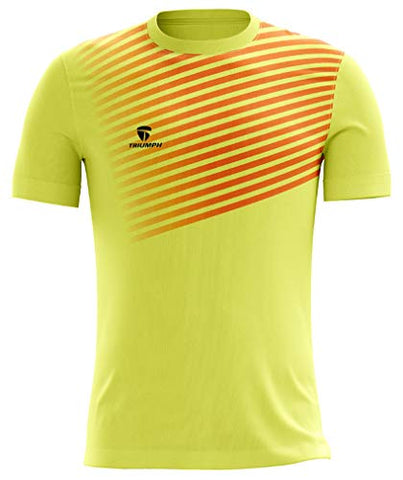 Image of Triumph Sublimated Soccer/Football Jersey Football T-Shirt Dark Yellow Size XS