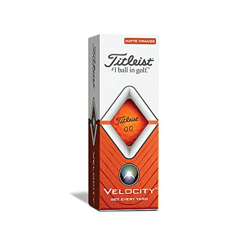 Image of Titleist Velocity Golf Balls, Matte Orange, (One Dozen)