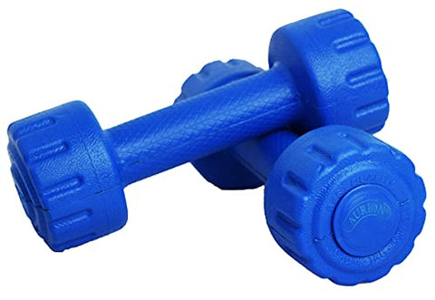 Image of Aurion PVC Plastic Dumbell Set, 1Kg Each (Blue)